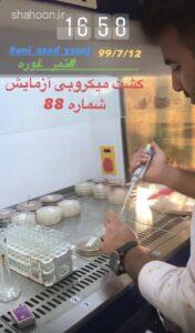آزمون میکروبی نمونه‌های آبغوره